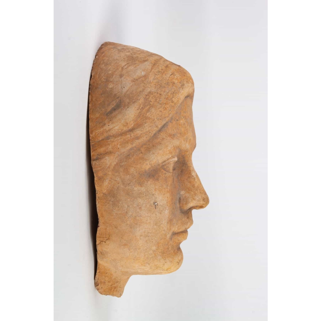 Sculpture visage de Femme en Terre-cuite | Biron ||||