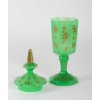 Coupe couverte en opaline Napoléon III 19e siècle
