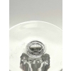 Suite de Neuf 9 Verres à Liqueur « Strasbourg » verre blanc patiné gris de René LALIQUE 11.6cm | Biron Suite de Neuf 9 Verres à Liqueur "Strasbourg" verre blanc patiné gris de René LALIQUE 11.6cm