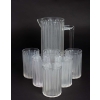 Service à Orangeade « Jaffa » verre blanc de René LALIQUE | Biron Service à Orangeade « Jaffa » verre blanc de René LALIQUE