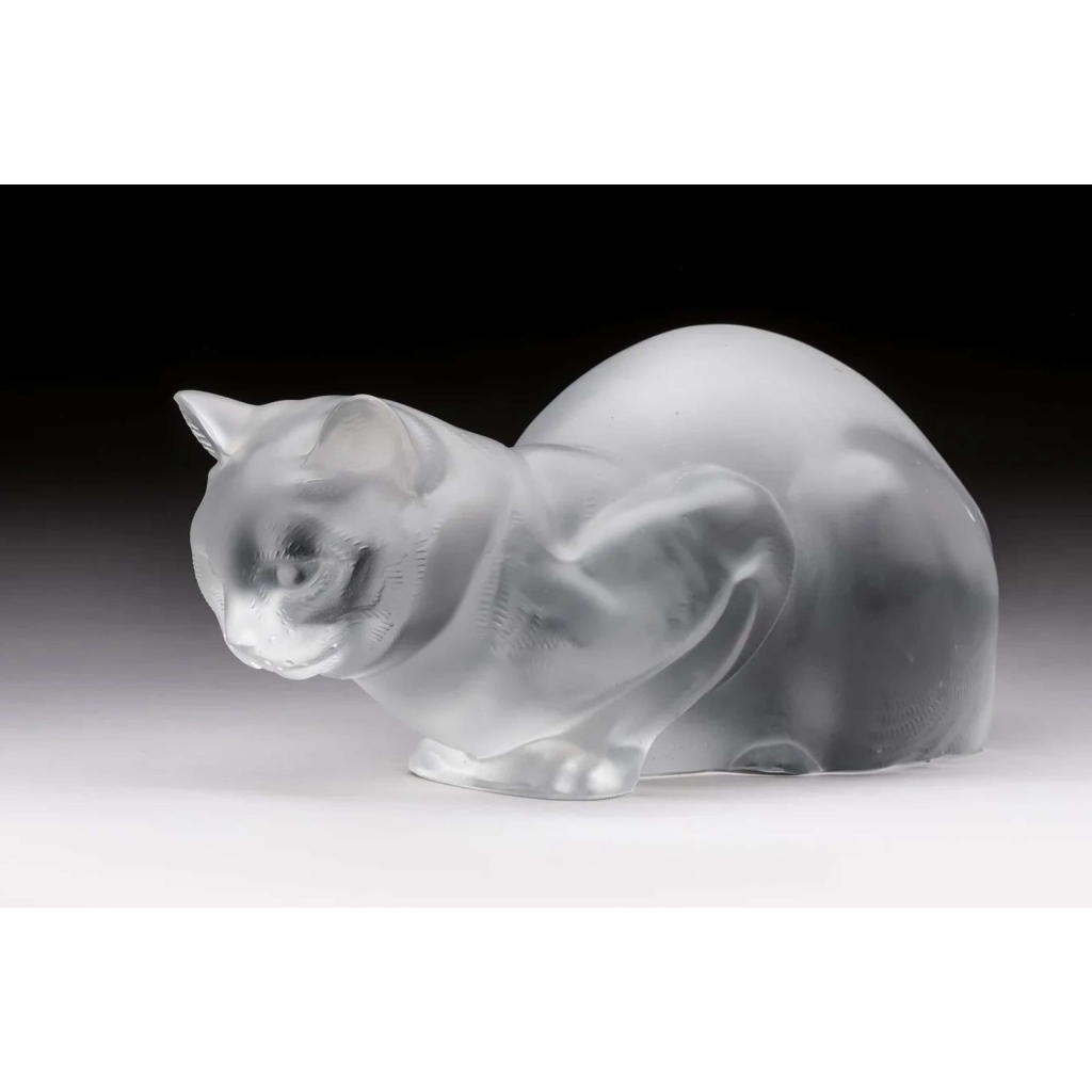 Maison Lalique : »Chat Couché » | Biron ||