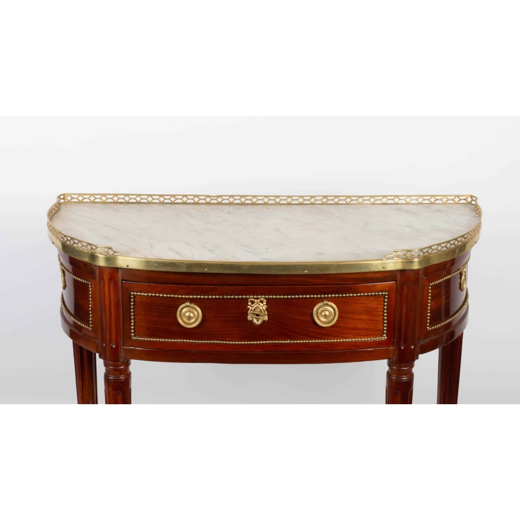 Console Louis XVI en acajou estampille de JL CAUMONT | Biron Console Louis XVI en acajou estampille de JL CAUMONT