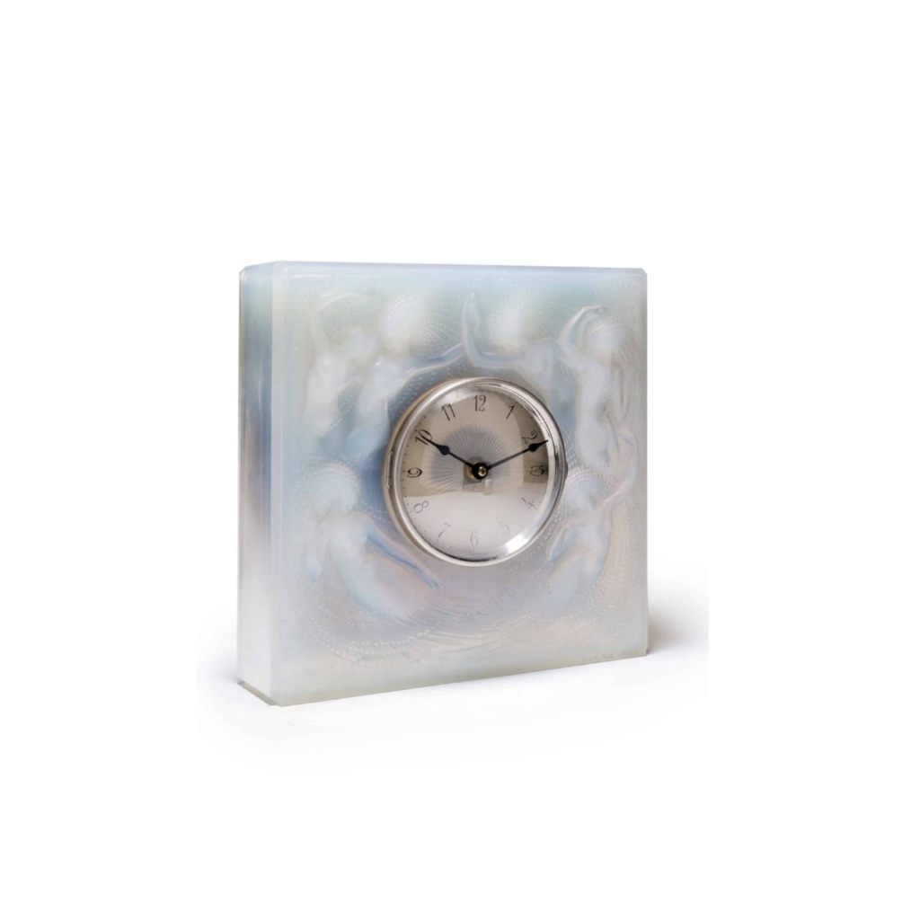 René Lalique : Pendule « Sirènes »Opalescente | Biron René Lalique : Pendule "Sirènes"Opalescente
