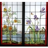 VITRAUX VITRAIL ROSE ET IRIS V104 | Biron VITRAUX VITRAIL ROSE ET IRIS V104