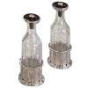Jean E. Puiforcat Pair of Silver and Cristal Bottle | Biron |||