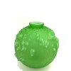 Vase « Druide » Verre Vert Jade Triple Couche de René LALIQUE | Biron Vase "Druide" Verre Vert Jade Triple Couche de René LALIQUE