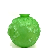 Vase « Druide » Verre Vert Jade Triple Couche de René LALIQUE | Biron Vase "Druide" Verre Vert Jade Triple Couche de René LALIQUE