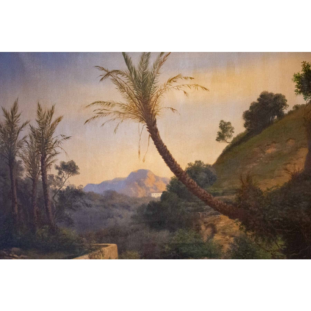 Grand Paysage du sud de L'Italie, Par Alphonse Reimers 1878