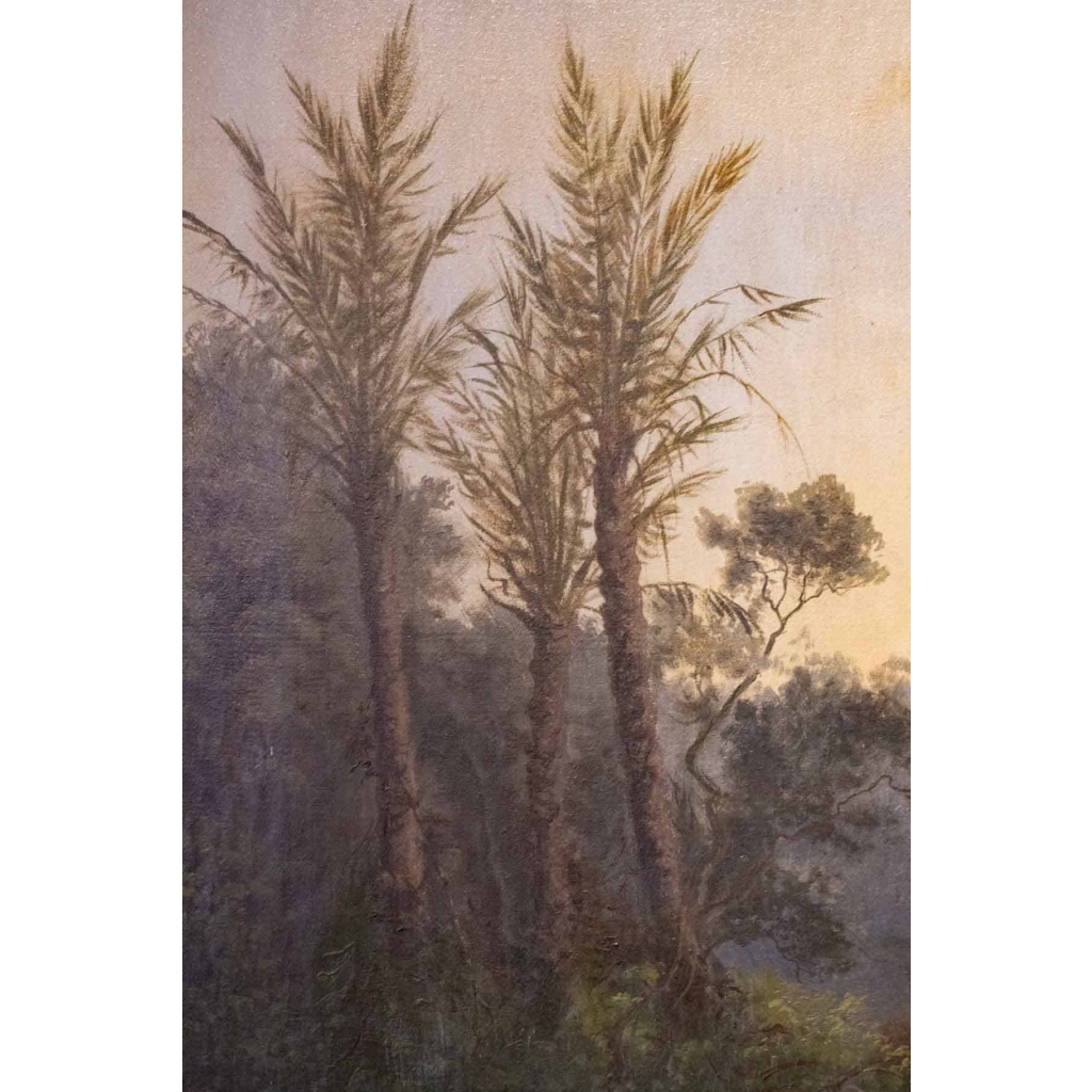 Grand Paysage du sud de L'Italie, Par Alphonse Reimers 1878