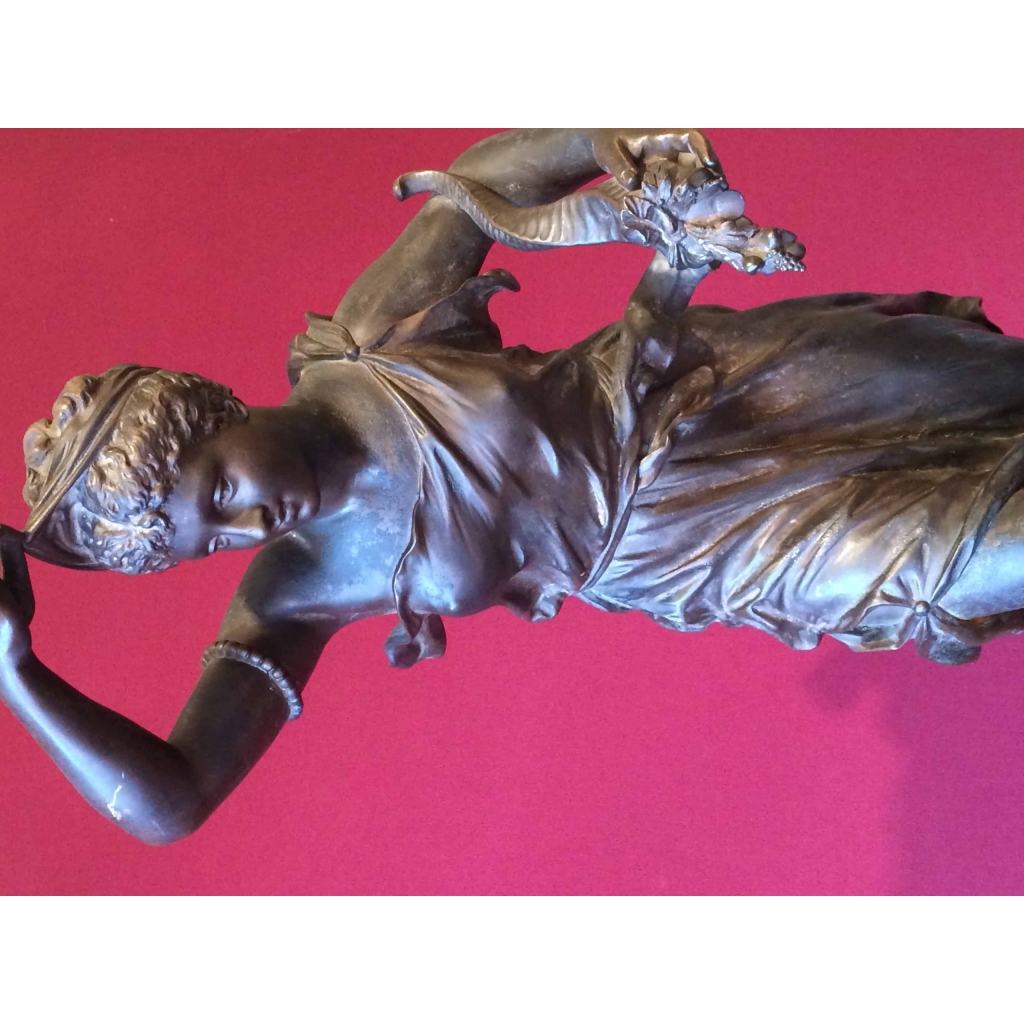 Le sourire de Dame…Fortune-, par Louis Ernest Rancoulet (1842-1915).Bronze vers 1885. | Biron Le sourire de Dame...Fortune-, par Louis Ernest Rancoulet (1842-1915).Bronze vers 1885.