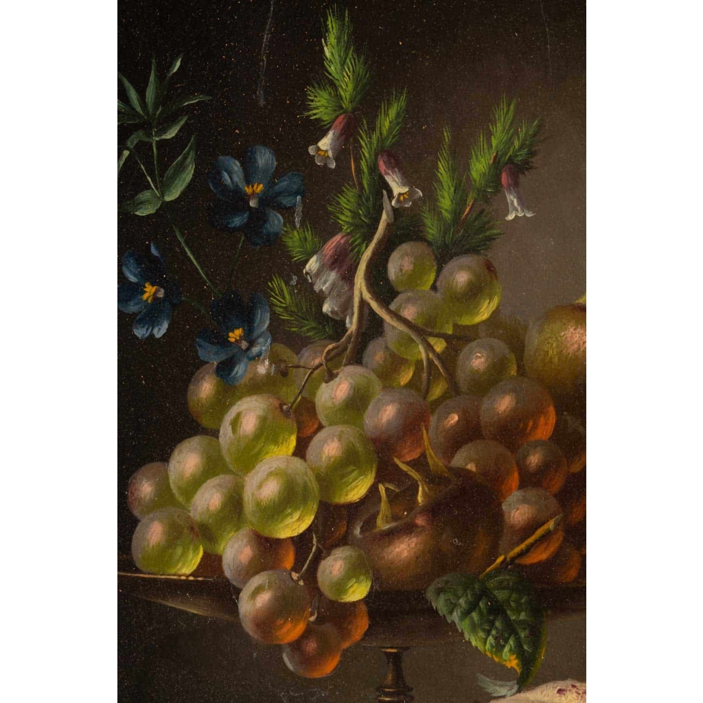 Nature morte signée Johanes Reekers datée 1855
