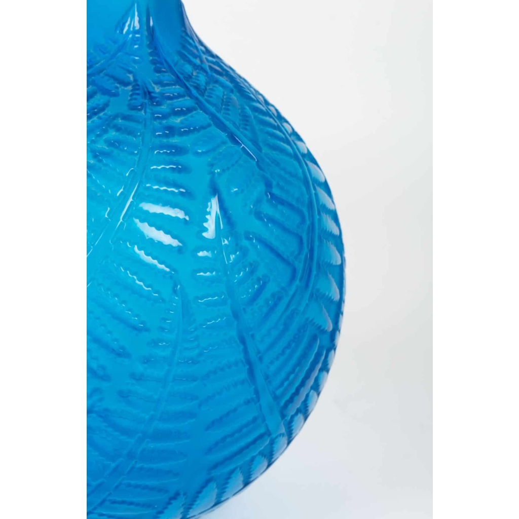 Vase « Espalion » verre bleu électrique de René LALIQUE