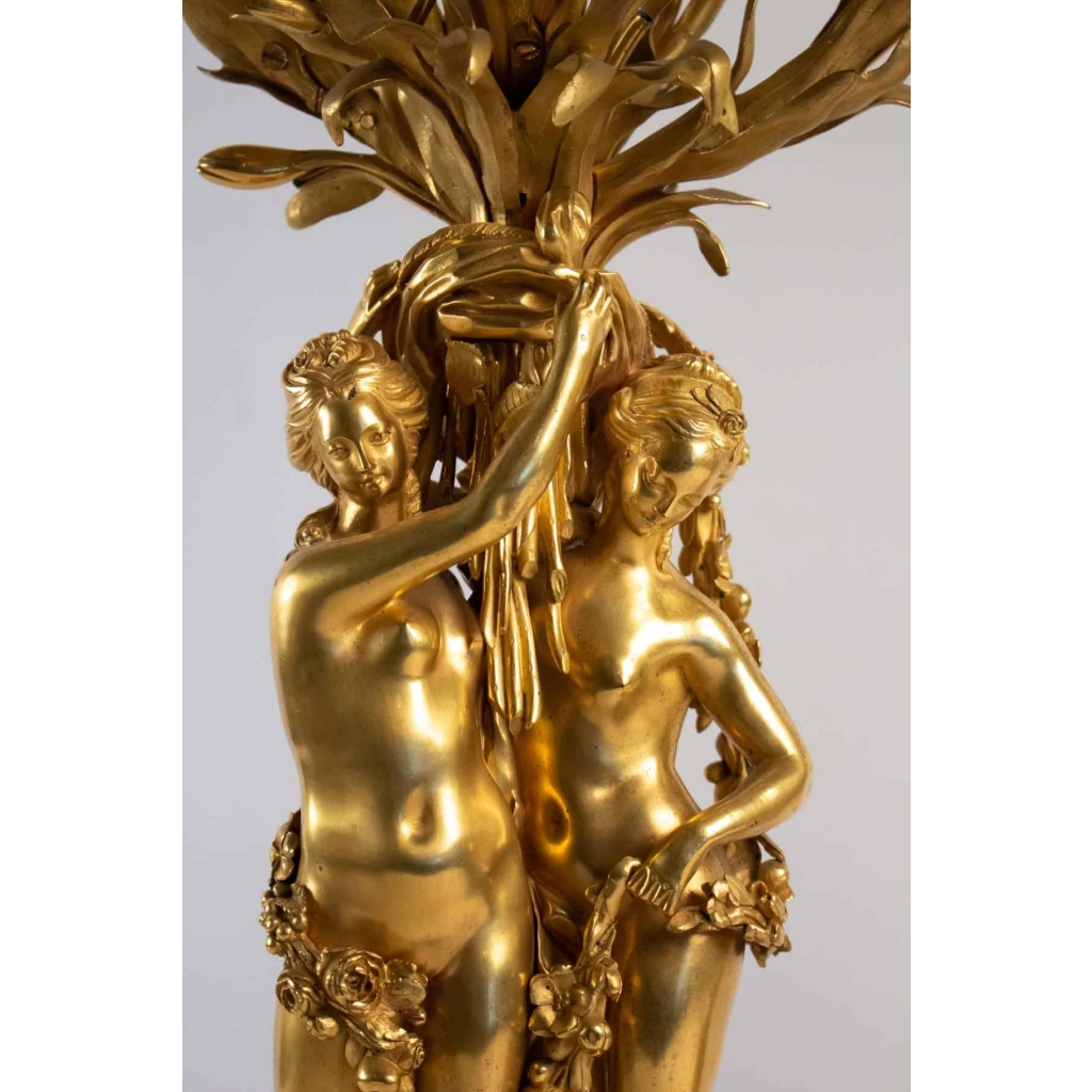 Paire de candélabres style Louis XVI 19e siècle | Biron Paire de candélabres style Louis XVI 19e siècle