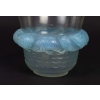 Vase « Piriac » verre opalescent patiné bleu de René LALIQUE