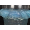 Vase « Piriac » verre opalescent patiné bleu de René LALIQUE