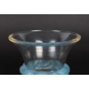 Vase « Piriac » verre opalescent patiné bleu de René LALIQUE