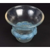 Vase « Piriac » verre opalescent patiné bleu de René LALIQUE