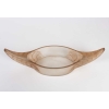 Jardinière « Acanthes » verre blanc patiné sépia de René LALIQUE