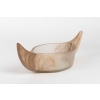 Jardinière « Acanthes » verre blanc patiné sépia de René LALIQUE
