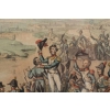 Tableau Scène de bataille Napoléonienne signée Samson 1816 | Biron Tableau Scène de bataille Napoléonienne signée Samson 1816