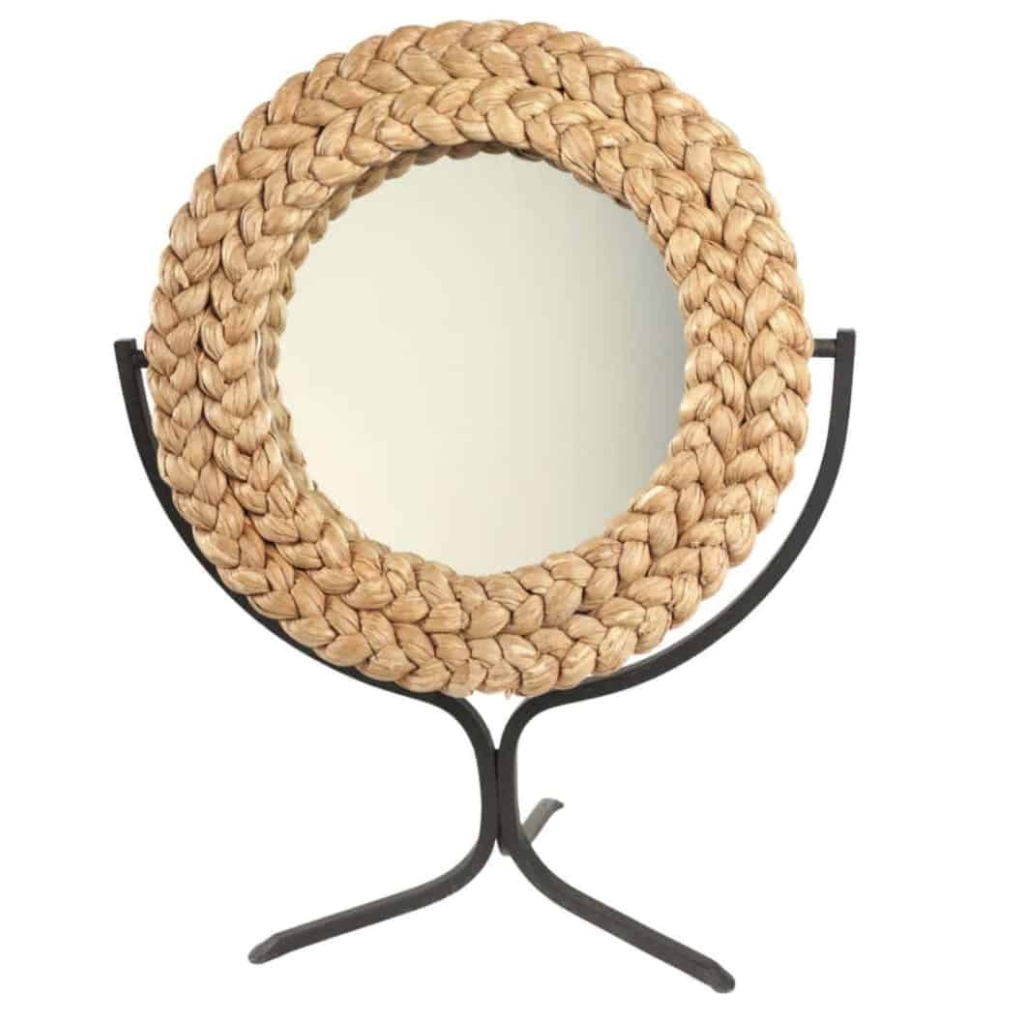 Miroir en corde et fer forgé Adrien Audoux et Frida Minet 1950. | Biron |||||