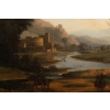 Huile sur toile paysage italianisant, école française vers 1830