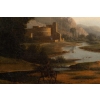 Huile sur toile paysage italianisant, école française vers 1830