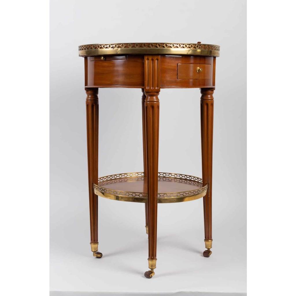 Petite table bouillotte Louis XVI estampillée VIEZ | Biron Petite table bouillotte Louis XVI estampillée VIEZ