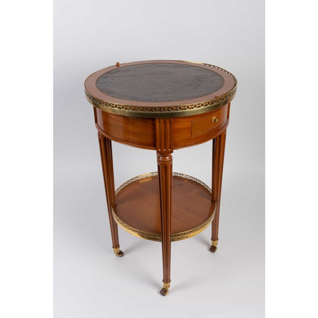 Petite table bouillotte Louis XVI estampillée VIEZ | Biron Petite table bouillotte Louis XVI estampillée VIEZ