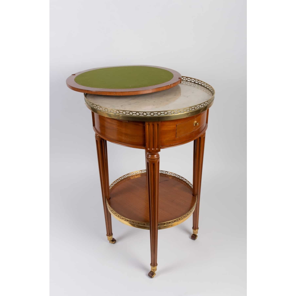 Petite table bouillotte Louis XVI estampillée VIEZ | Biron Petite table bouillotte Louis XVI estampillée VIEZ