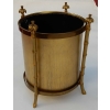1970′ Corbeille A Papier Montants Palmiers en Bronze Doré Style Maison Charles | Biron |||||||||||