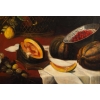 Nature morte aux cerises et melons, XVIII ème siècle. Suiveur de SNYDER