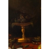 Nature morte aux cerises et melons, XVIII ème siècle. Suiveur de SNYDER