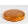 Boite « Deux Sirènes » verre orange opalescent de René LALIQUE