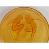 Boite « Deux Sirènes » verre orange opalescent de René LALIQUE