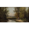 Huile sur panneau ,19eme siecle signée BERGA