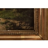 Huile sur panneau ,19eme siecle signée BERGA