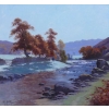 HALLE Charles Tableau paysage 20ème siècle Ecole de Crozant Paysage de La Creuse Huile sur toile signée