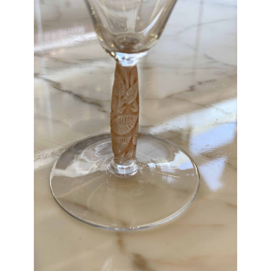 René Lalique 6 Verres « Logelbach », 1925 | Biron René Lalique 6 Verres "Logelbach", 1925