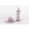 Chope et Sucrier en opaline époque Napoléon III | Biron |||||||