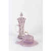 Chope et Sucrier en opaline époque Napoléon III | Biron Chope et Sucrier en opaline époque Napoléon III