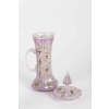 Chope et Sucrier en opaline époque Napoléon III | Biron Chope et Sucrier en opaline époque Napoléon III