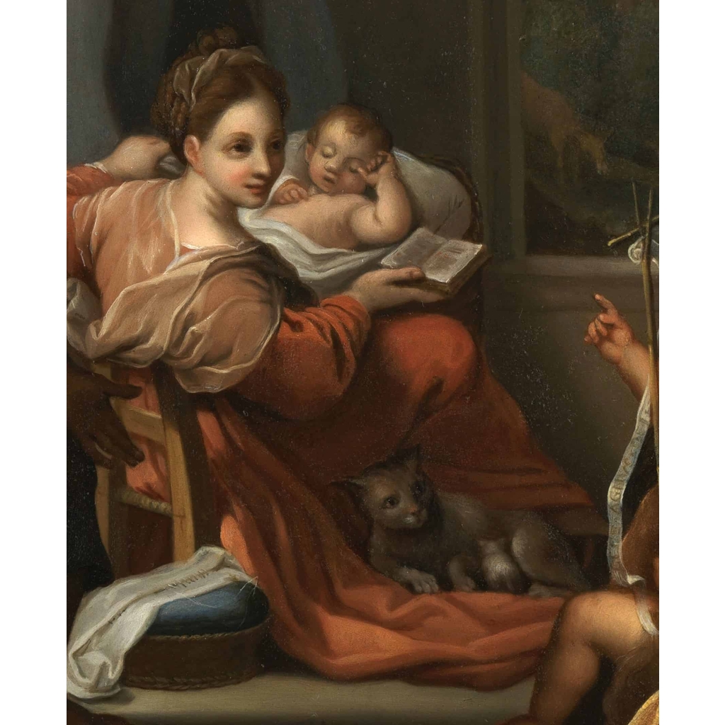 Madonna della Gatta – Ecole italienne du XVIIe siècle