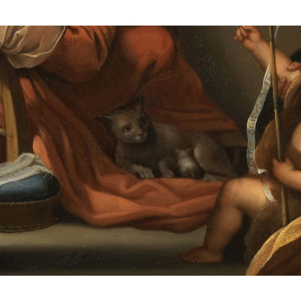 Madonna della Gatta – Ecole italienne du XVIIe siècle