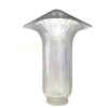 Vase « Lotus » verre blanc patiné bleu de René LALIQUE | Biron Vase "Lotus" verre blanc patiné bleu de René LALIQUE