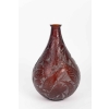 Vase « Sauges » verre ambre patiné blanc de René LALIQUE | Biron Vase « Sauges » verre ambre patiné blanc de René LALIQUE