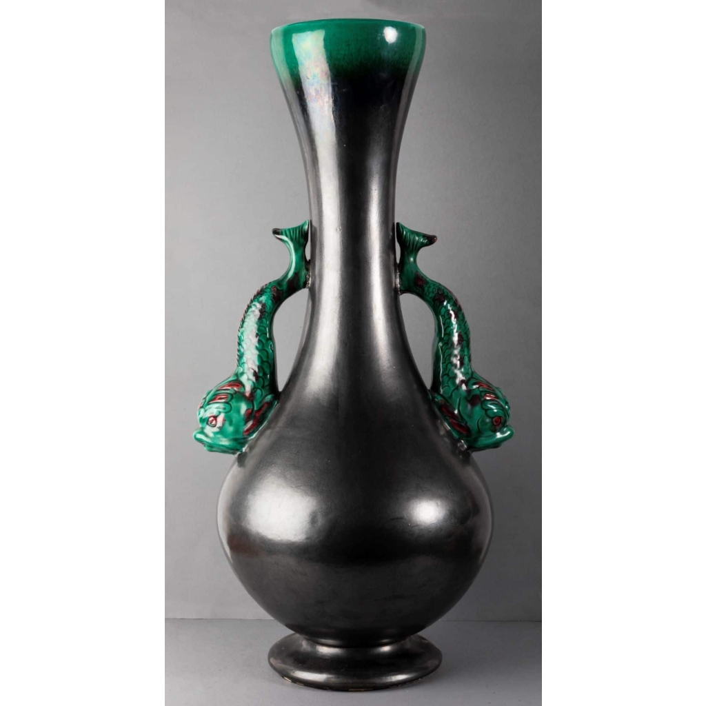 Vase aux poissons, manufacture de Vallauris | Biron ||||