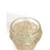Vase « Bacchus » verre blanc patiné sépia de René LALIQUE | Biron Vase "Bacchus" verre blanc patiné sépia de René LALIQUE