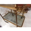 1970' Paire De Bars Roulants en Bronze et Laiton Doré Maison Baguès (Réservé)