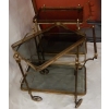 1970' Paire De Bars Roulants en Bronze et Laiton Doré Maison Baguès (Réservé)